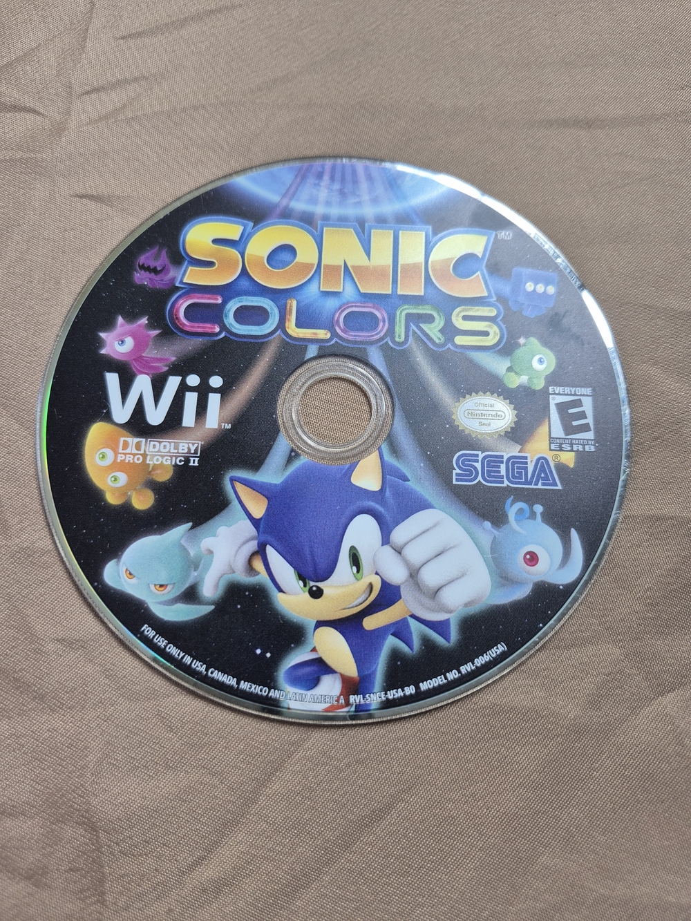 Sonic Colors (Nintendo Wii) - Tested & Working - NTSC